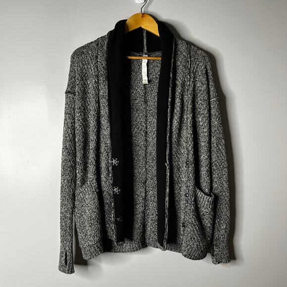 Lululemon Post Practice Long Cardigan Shawl Collar Sweater Women's 2 Academia - Picture 2 of 11
